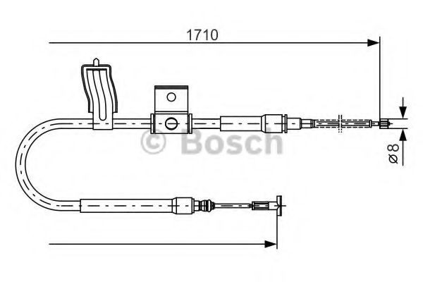 BOSCH Håndbremsekabel Varenummer: 1 987 477 829 billige