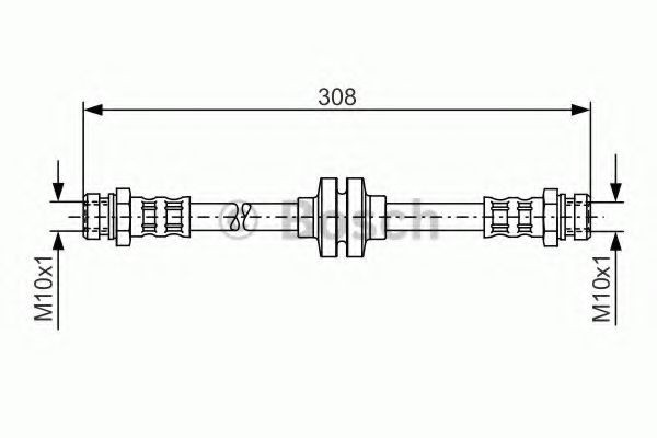 BOSCH Brake hose Article number: 1 987 481 185 cheaply