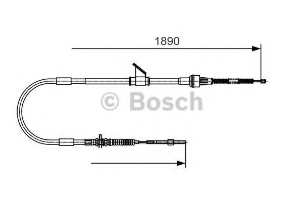 BOSCH Håndbremsekabel Varenummer: 1 987 482 066 billige