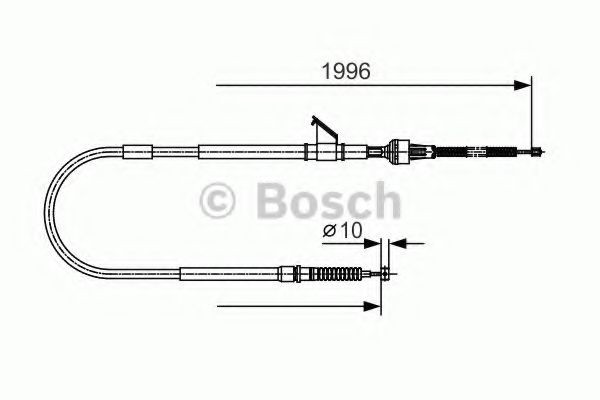 BOSCH Håndbremsekabel Varenummer: 1 987 482 068 billige
