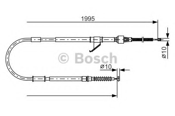 BOSCH Håndbremsekabel Varenummer: 1 987 482 069 billige