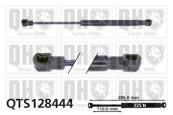 QUINTON HAZELL Tailgate strut Article number: QTS128444 cheaply
