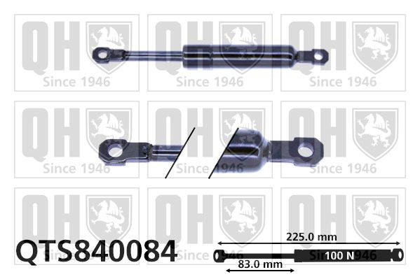 QUINTON HAZELL Gas Spring, foldaway table Article number: QTS840084 cheaply