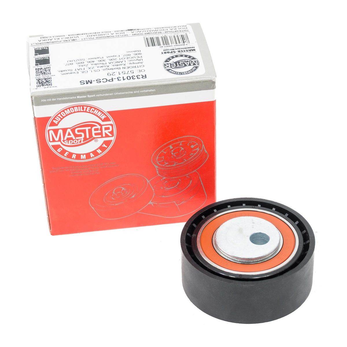 MASTER-SPORT Deflection / Guide Pulley, v-belt Article number: R33013-PCS-MS cheaply