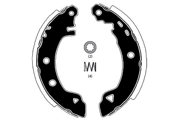RAICAM Brake Shoe Set Article number: RA24920 cheaply