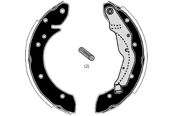 RAICAM Brake Shoe Set Article number: RA27170 cheaply