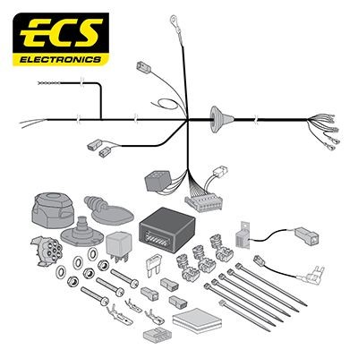 ECS Elektrikomplekt, haakeseade Artikli number: RN-072-DB soodsalt
