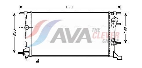 AVA COOLING SYSTEMS Engine radiator Article number: RTA2409 cheaply