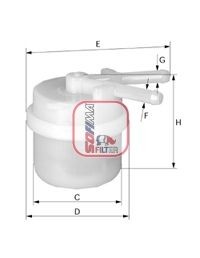 SOFIMA Fuel filter Article number: S 1024 B cheaply
