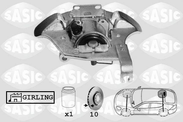 SASIC Brake caliper Article number: SCA0107 cheaply