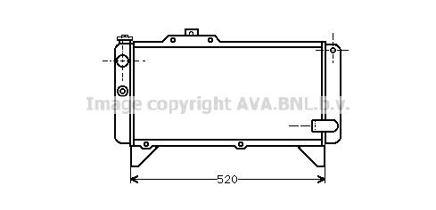 PRASCO Engine radiator Article number: SI2012 cheaply