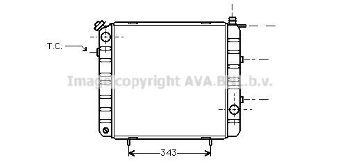 PRASCO Engine radiator Article number: SI2021 cheaply