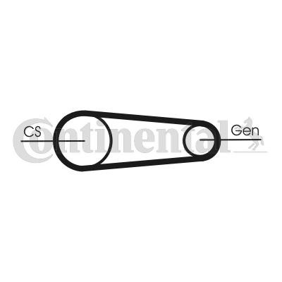 CONTITECH V-Ribbed Belt Set Article number: 6PK831 ELAST T1 cheaply
