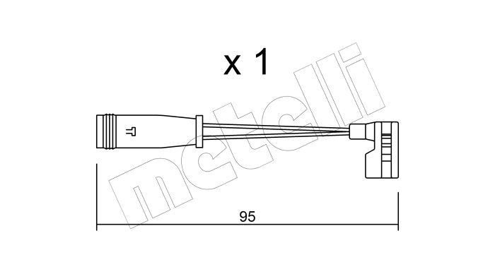 METELLI Brake pad wear sensor Article number: SU.164 cheaply