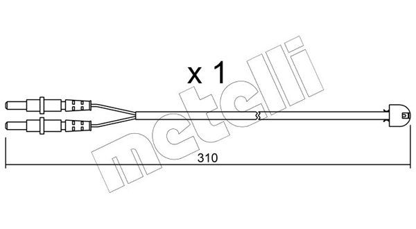 METELLI Brake pad wear sensor Article number: SU.242 cheaply