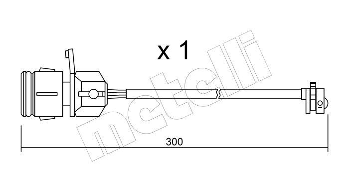 METELLI Brake pad wear sensor Article number: SU.249 cheaply