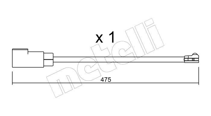 METELLI Brake pad wear sensor Article number: SU.329 cheaply