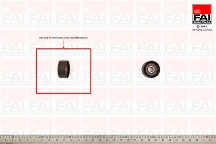 FAI AutoParts Deflection / Guide Pulley, v-ribbed belt Article number: T1017 cheaply