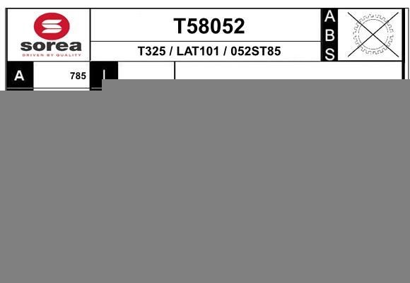 EAI Drive shaft Article number: T58052 cheaply
