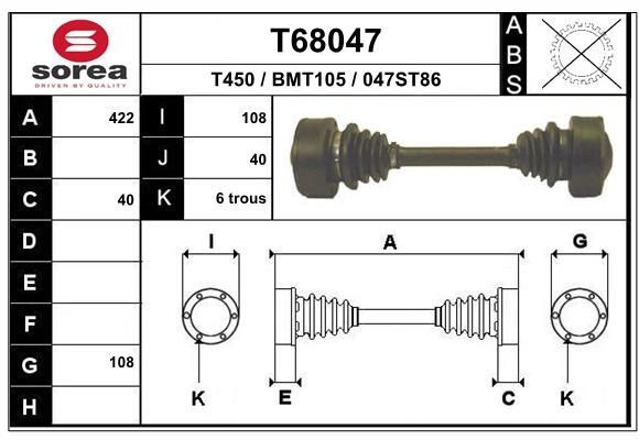 EAI Pusašis prekės numeris: T68047 nebrangu