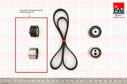 FAI AutoParts Timing belt kit Article number: TBK110 cheaply