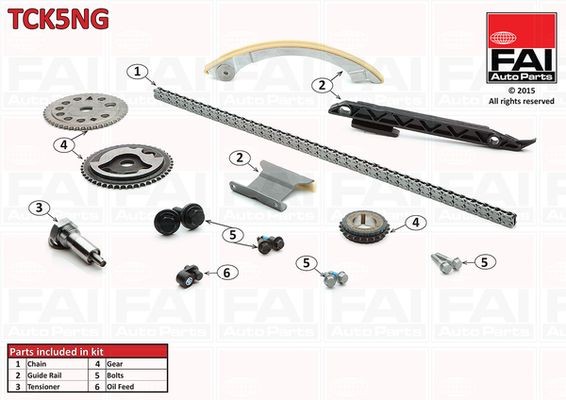 FAI AutoParts Timing belt kit Article number: TBK470 cheaply