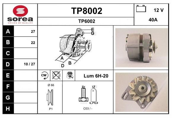 SNRA Generator Varenummer: TP8002 billige