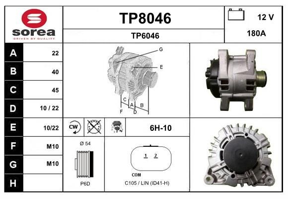 SNRA Generator Varenummer: TP8046 billige