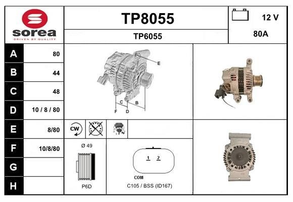 SNRA Dynamo artikkelnummer: TP8055 billig