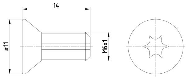 MINTEX TPM0012 Skrue, bremseskive C3 1.5 Flex 92 HK Benzin/Ethanol