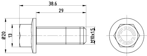 MINTEX TPM0017 Kruvi, piduriketas TRANSIT CUSTOM 2.0 EcoBlue mHEV 105 HP Diisel/Elektro