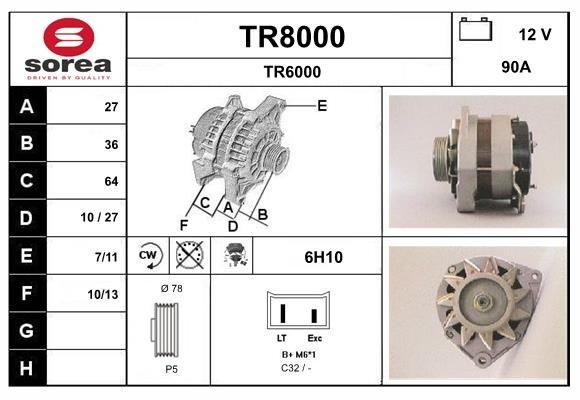 SNRA Generaator Artikli number: TR8000 soodsalt