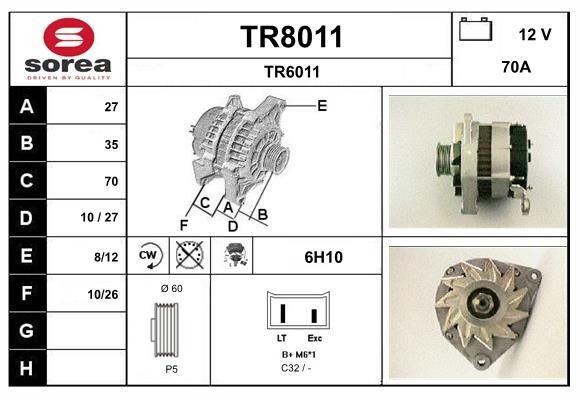 SNRA Generator Varenummer: TR8011 billige
