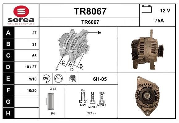 SNRA Generaator Artikli number: TR8067 soodsalt