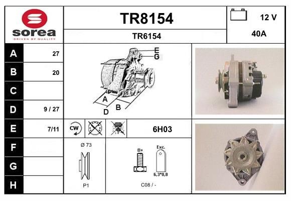 SNRA Generaator Artikli number: TR8154 soodsalt