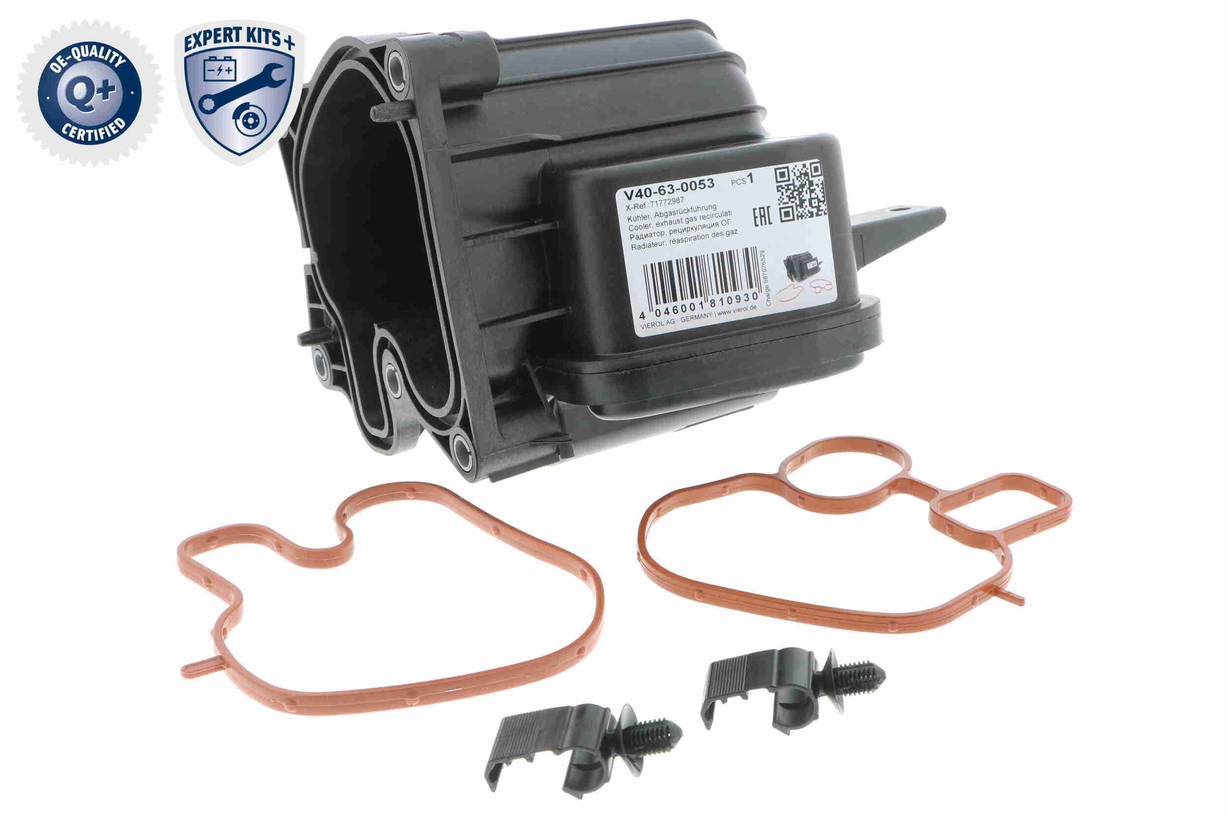 VEMO V40-63-0053 EGR-jahuti FREEMONT 2.0 JTD 4x4 170 HP Diisel
