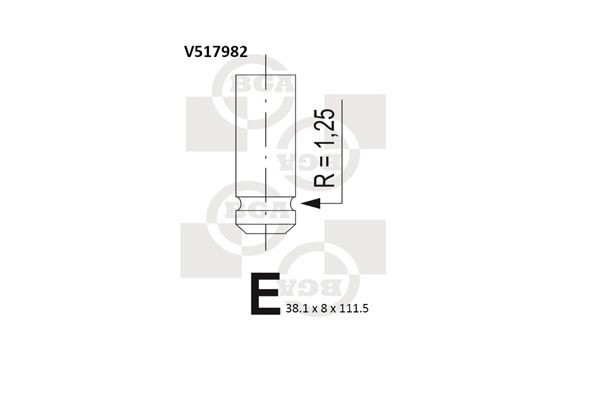 BGA Indsugningsventil Varenummer: V517982 billige