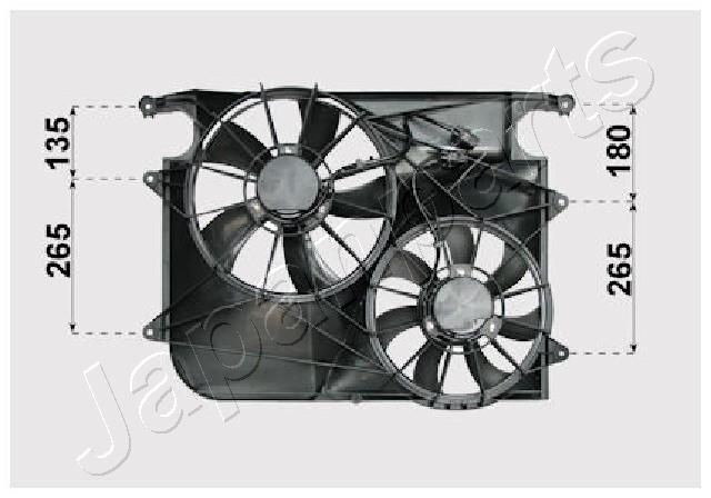 JAPANPARTS Køleventilator Varenummer: VNT312011 billige