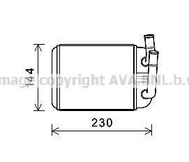 AVA COOLING SYSTEMS Heater matrix Article number: VW6381 cheaply