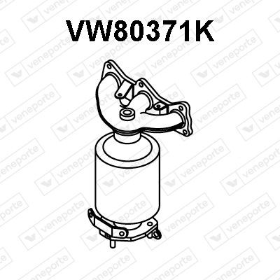 VENEPORTE Manifold Catalytic Converter Article number: VW80371K cheaply