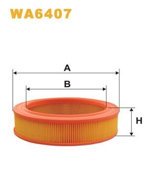 WIX FILTERS Luftfilter Varenummer: WA6407 billige