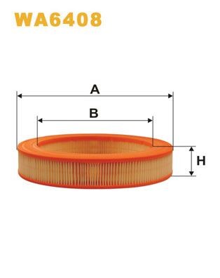 WIX FILTERS Luftfilter Varenummer: WA6408 billige