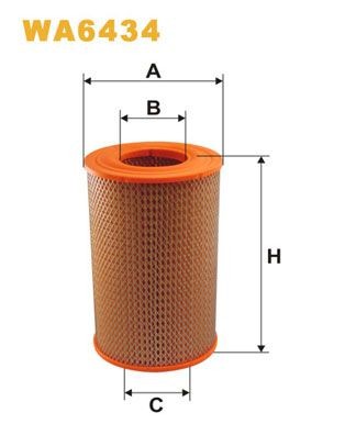 WIX FILTERS Luftfilter Varenummer: WA6434 billige