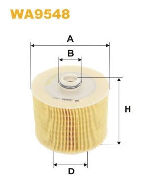 WIX FILTERS Luftfilter Varenummer: WA9548 billige