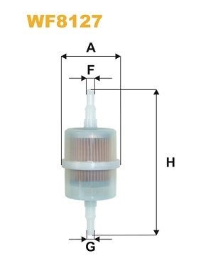 WIX FILTERS Fuel filter Article number: WF8127 cheaply
