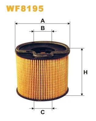 WIX FILTERS Fuel filter Article number: WF8195 cheaply