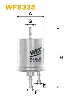 WIX FILTERS Горивен филтър артикулен номер: WF8325 евтино