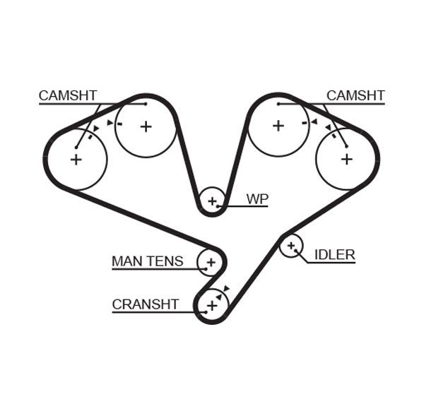 GATES Timing Belt Article number: 5353XS cheaply