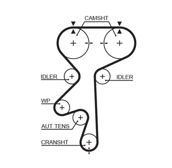 GATES Timing Belt Article number: 5461XS cheaply