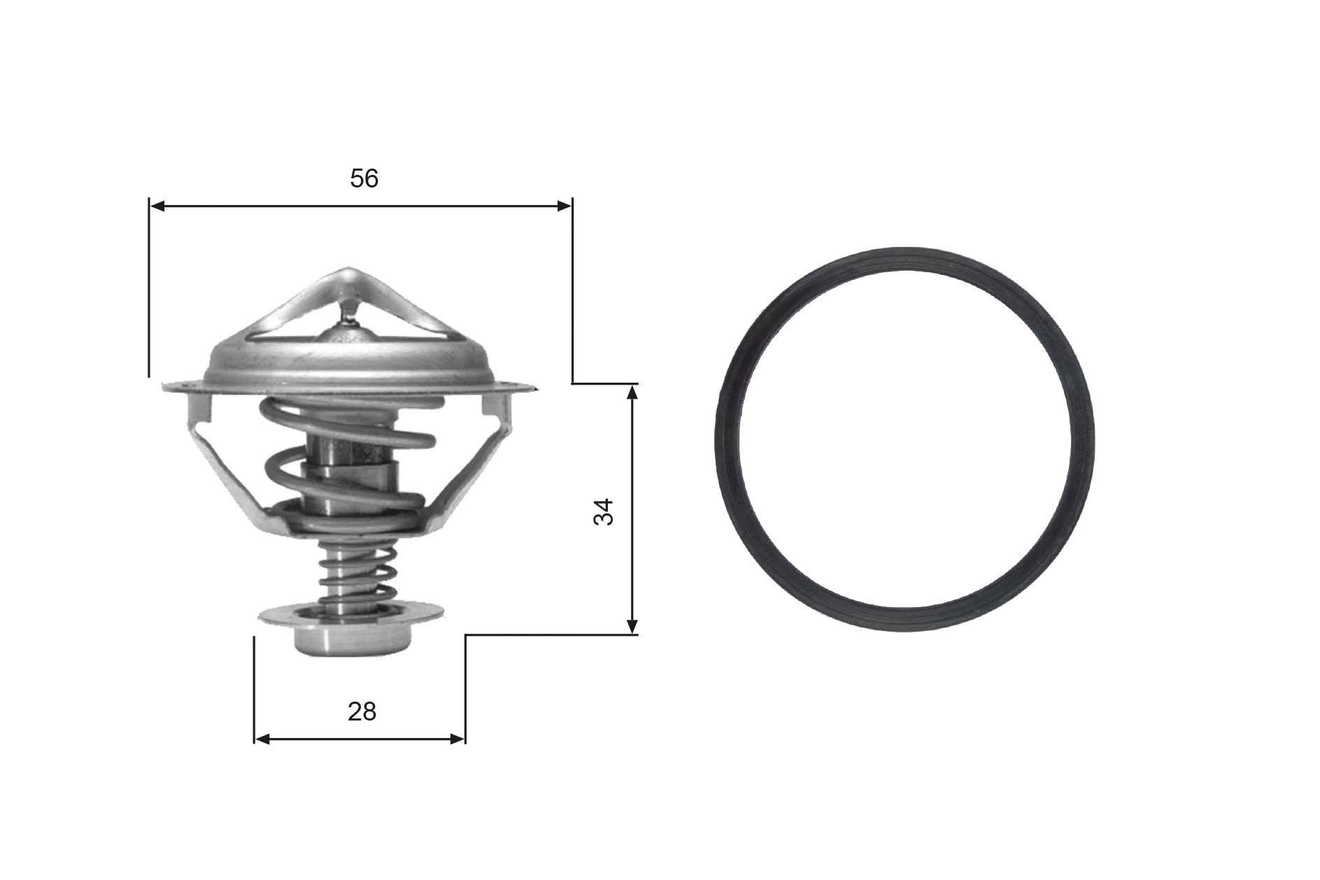 GATES Thermostat Article number: TH05682G1 cheaply